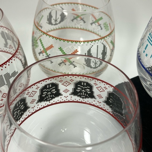 Star Wars Ugly Sweater holiday drink Set of 4 - Picture 9 of 15